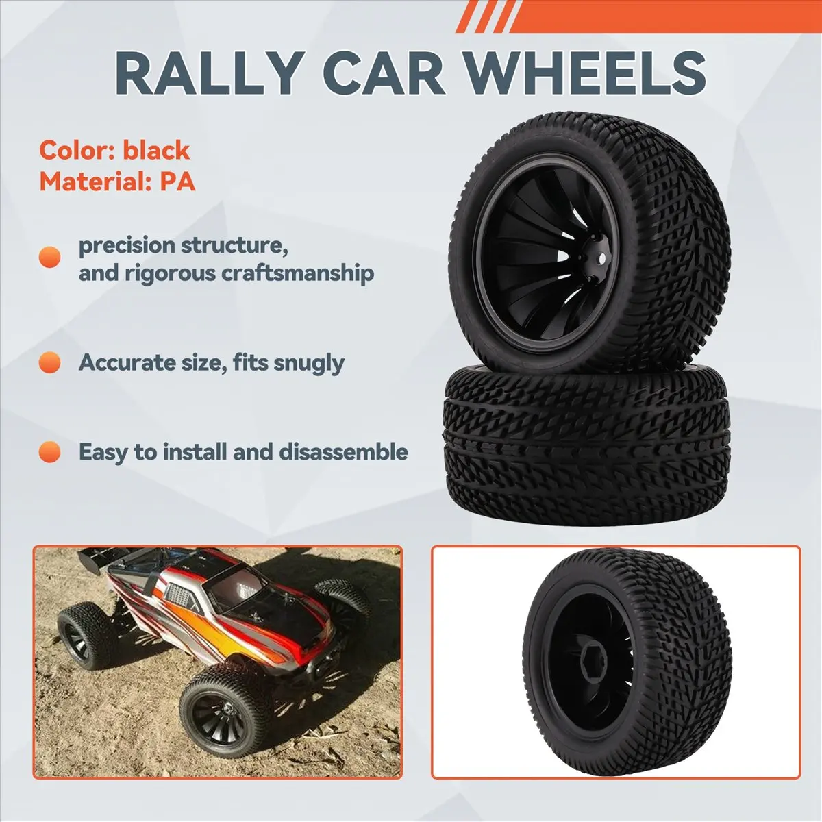【CYBER MONDAY】For HBX 1/12 High Speed RC Car Tires Complete for Truck 12056 Car Parts