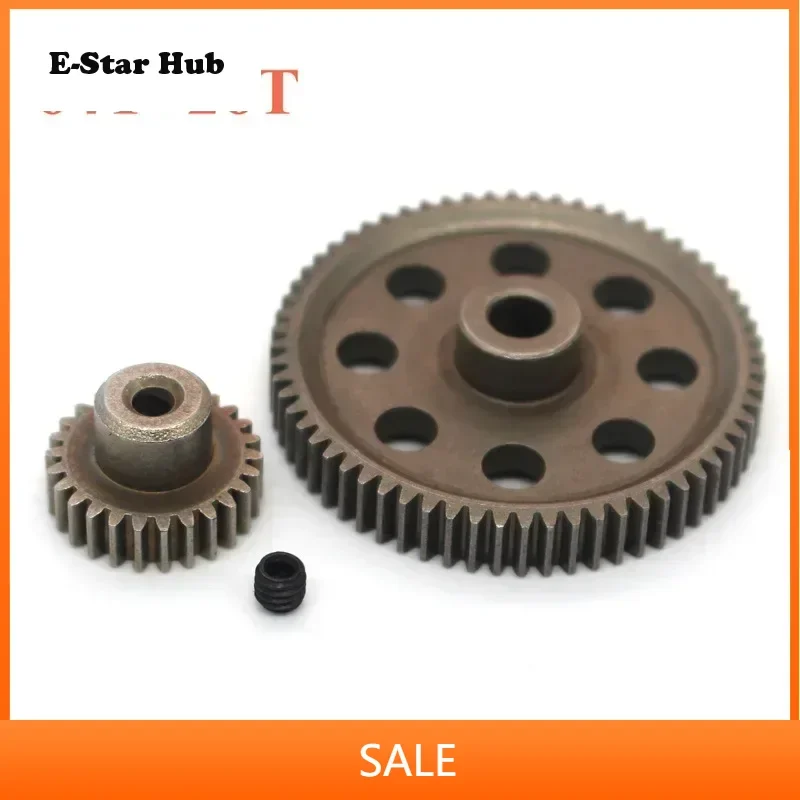 11184 Metal Diff Main Gear 64T 11181 Motor Pinion Gears 21T Truck 1/10 RC Parts HSP BRONTOSAURUS Himoto Amax Redcat Exceed 94111
