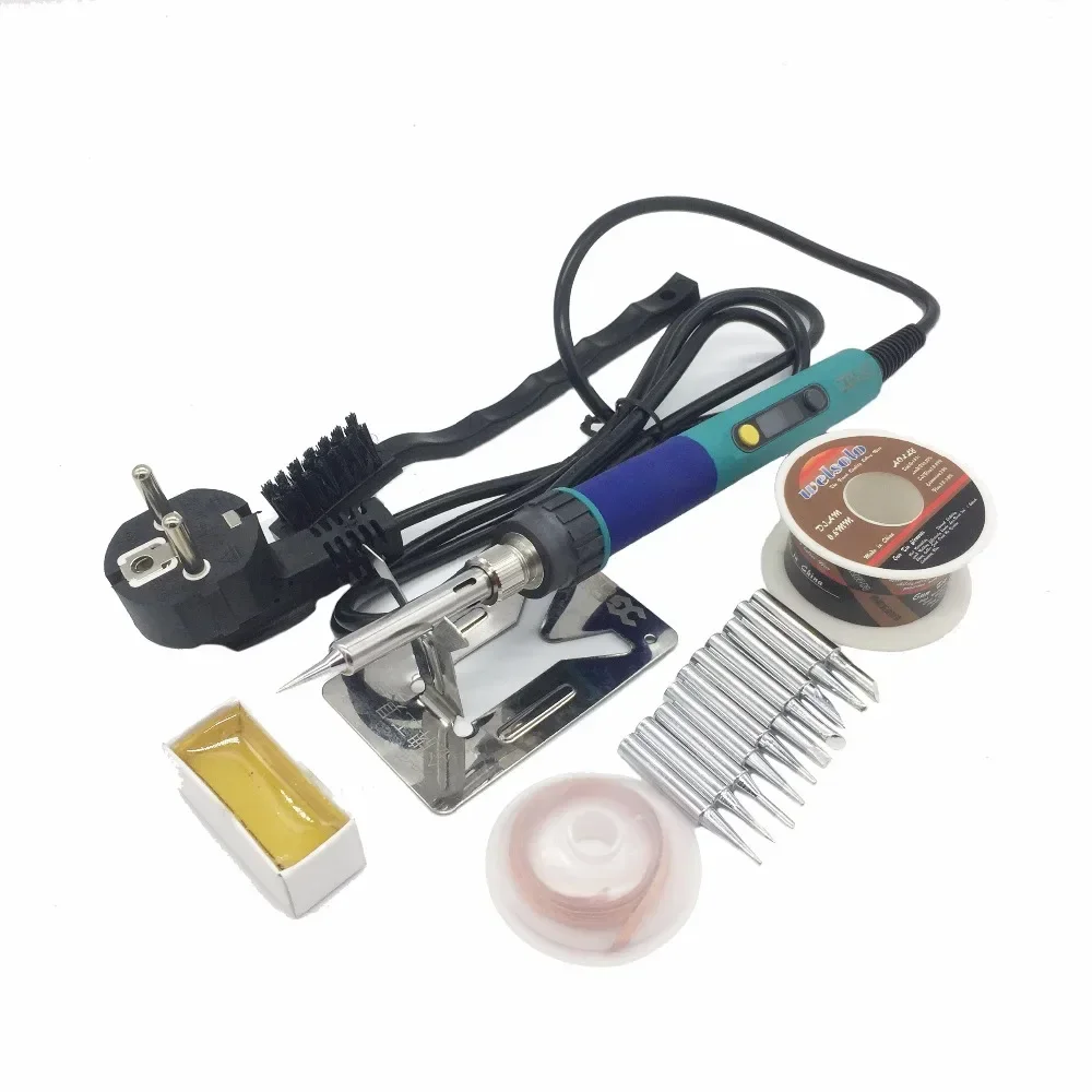 CXG 936d EU Plug Digital LCD Adjustable temperature Electric soldering iron 110V/220V 60W Ceramic heater 900M sting Tip