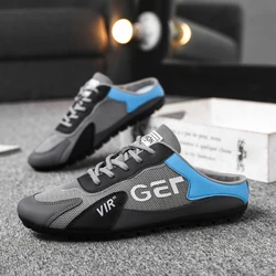 Mode Heren Sneakers Veelzijdige Casual Schoenen Slip Op Heren Gevulkaniseerde Schoenen Comfortabele Platte Schoen Zomer Nieuwe Zapatos Para Hombres