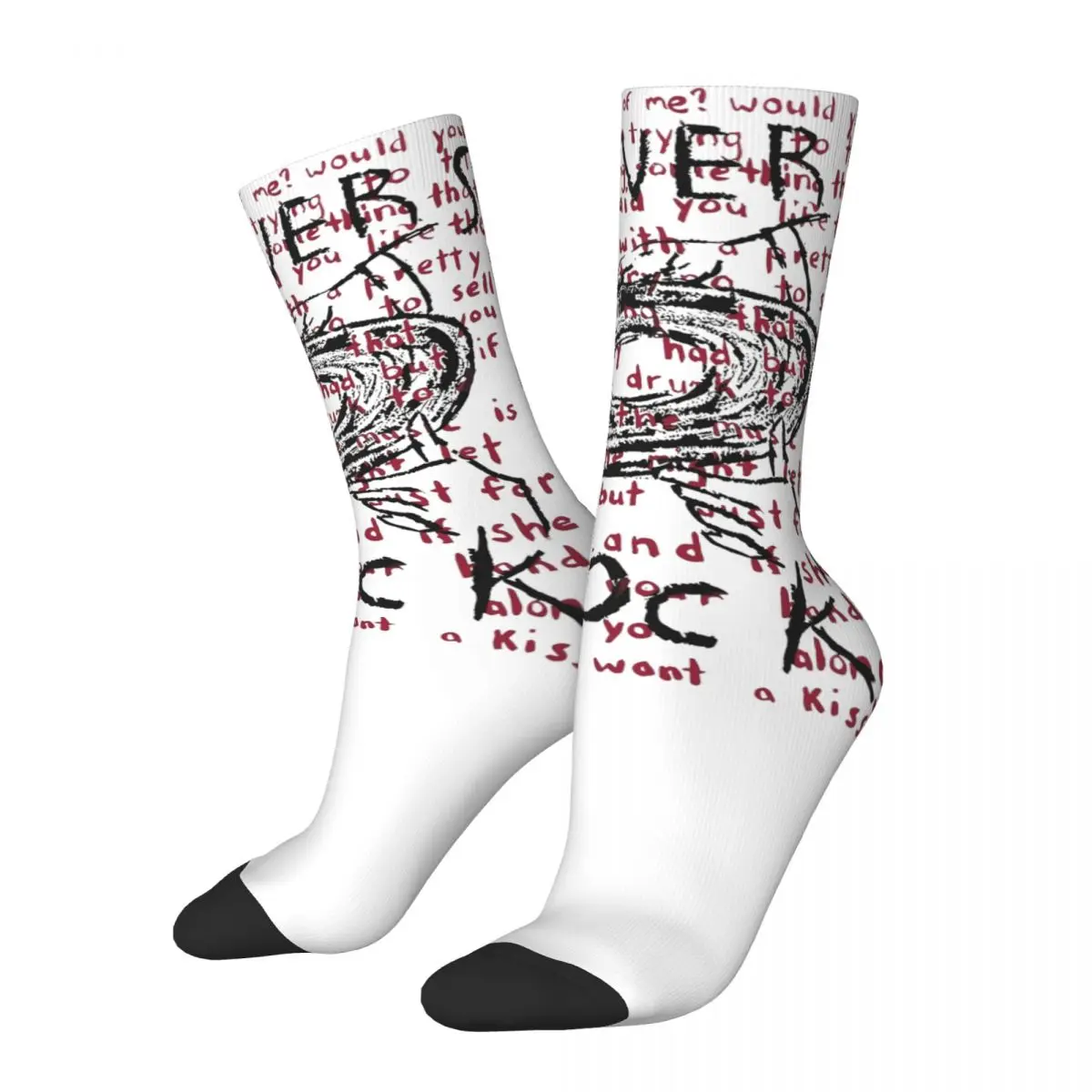 Hip Hop Women's Socks Tv Girl Band Lovers Rock Lyrics Merch Soft French Exit Skateboard Stockings Spring Autumn Winter