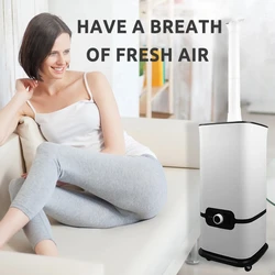 Humidificateur industriel à haute capacité, avec atomiseur à ultrasons et fonction d'ajout d'eau automatique