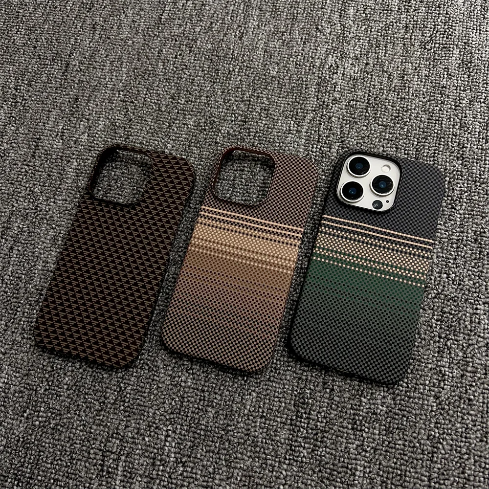 Luxury Carbon Fiber Frameless Case For iPhone 16 Plus 15 14 13 12 Pro Max Magnetic For Magsafe Wireless Charge Shockproof Cover - náhled 6
