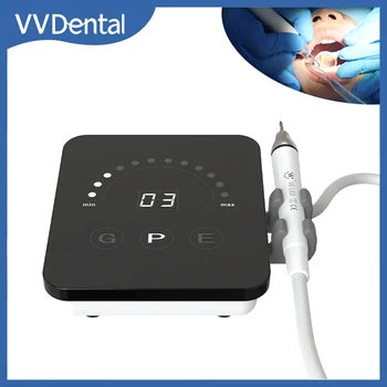 Dental ultrasonic scaler machine LED light digital display remove calculus teeth cleaning with tips and handpiece dentistry tool