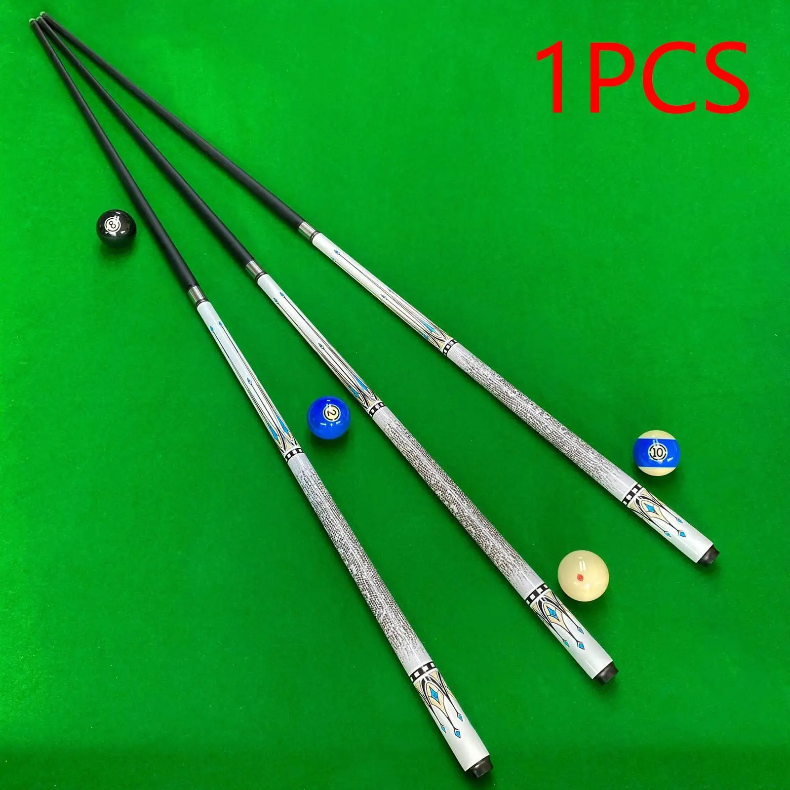 

Billiard Pool Cue Stick Accessories 1/2 Split 57inch Pool Stick Carbon Fibre Shaft Billiard Cue for Office Bar Starters