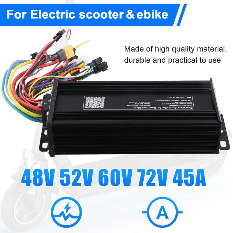 Electric Bike Sine Wave Ebike Controller For Electric Bicycle Tricycle Ebike E-Scooter