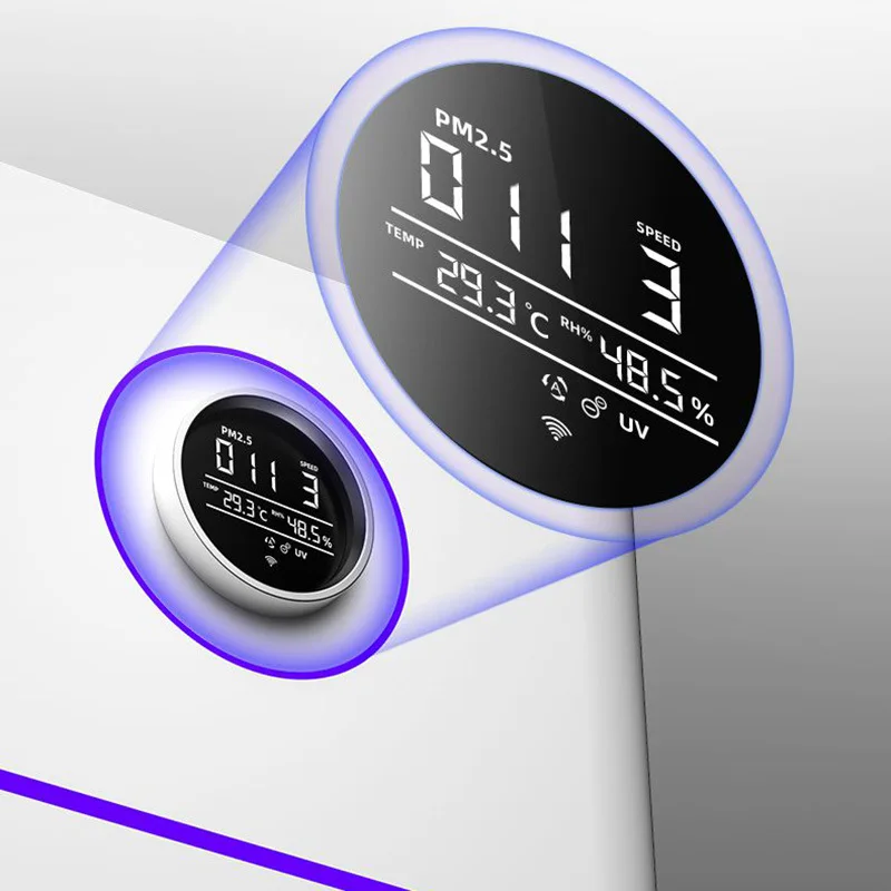 WiFi Control Air Quality Display Low Noise Second-hand Removal Humidification Portable air Purifier