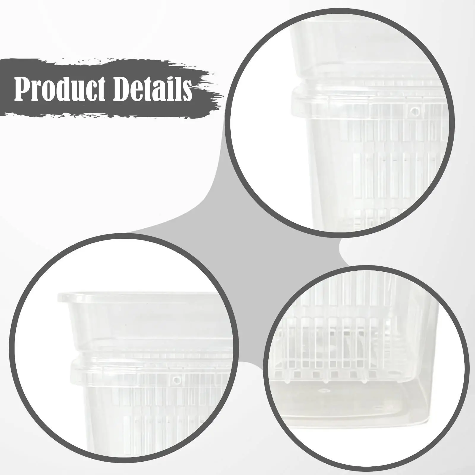 Orchid Planter with Porous Structure Transparent Slotted Pot for Orchids Home Flowerpot Indoor Plant Accessories