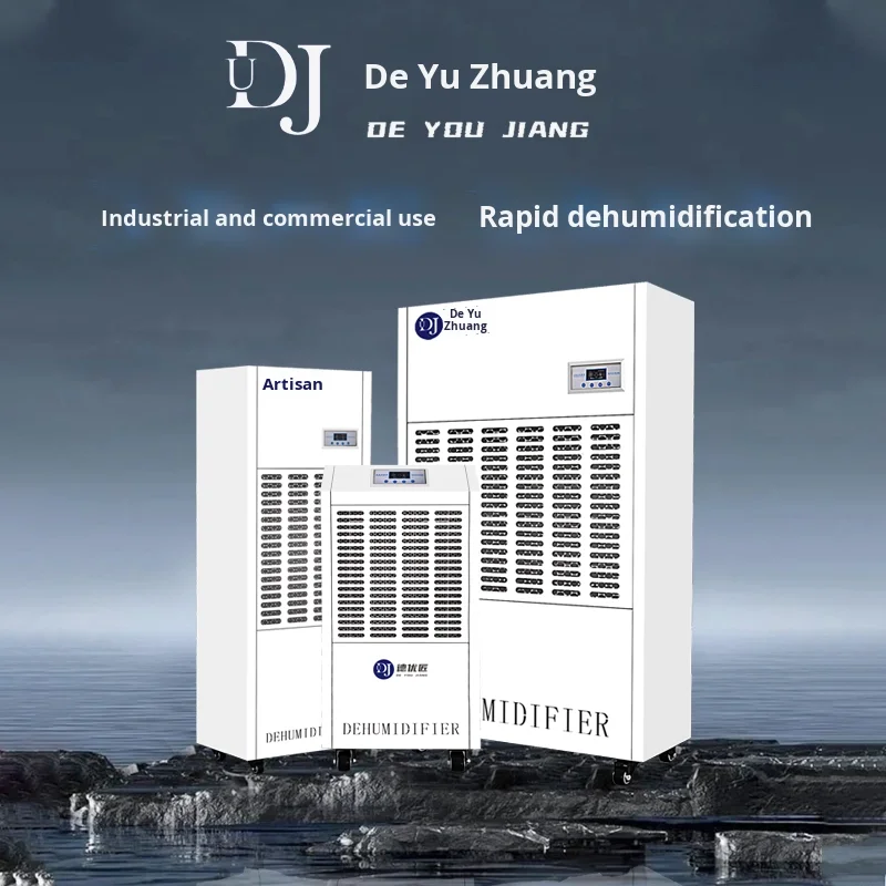 High-Power Commercial Dehumidifier Industrial Basements Swimming Pools Electric 192L Capacity Metal Construction Special Wet