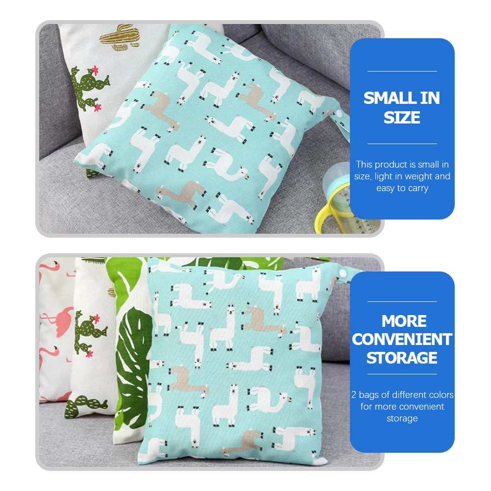 2 sacchetti per organizer per pannolini, sacchetti portaoggetti riutilizzabili portatili, custodia per pannolini da viaggio per bambini, multiuso