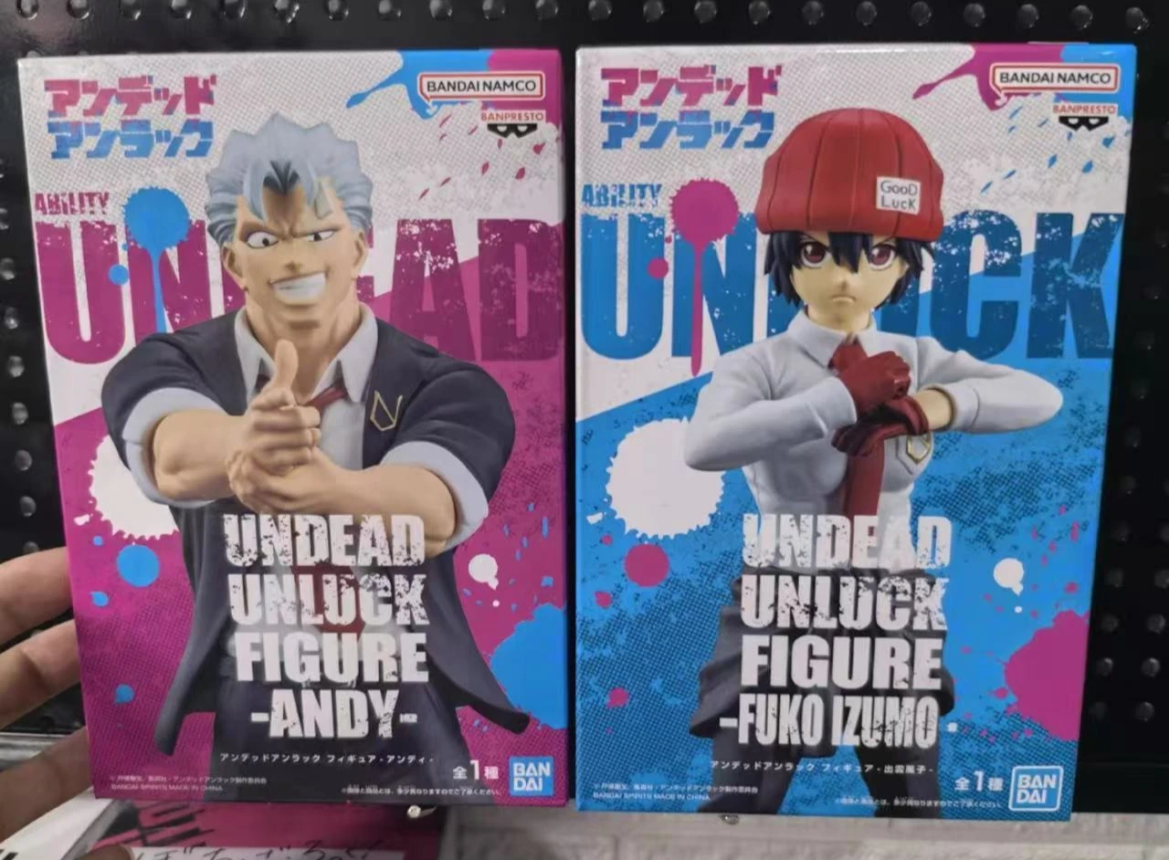 En Stock Original Bandai Banpresto Undead Unluck Izumo Fuko Andy Anime figuras en miniatura de juguete escritorio coleccionable modelo adornos