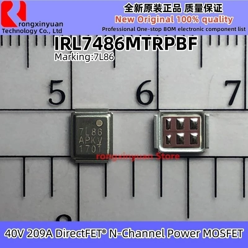 IRL7486MTRPBF IRL7486 7L86 IRL7486MPBF IRL7486M IR7486 IR7L86 DirectFET® N-Channel Power MOSFET 40V 209A 100% new original