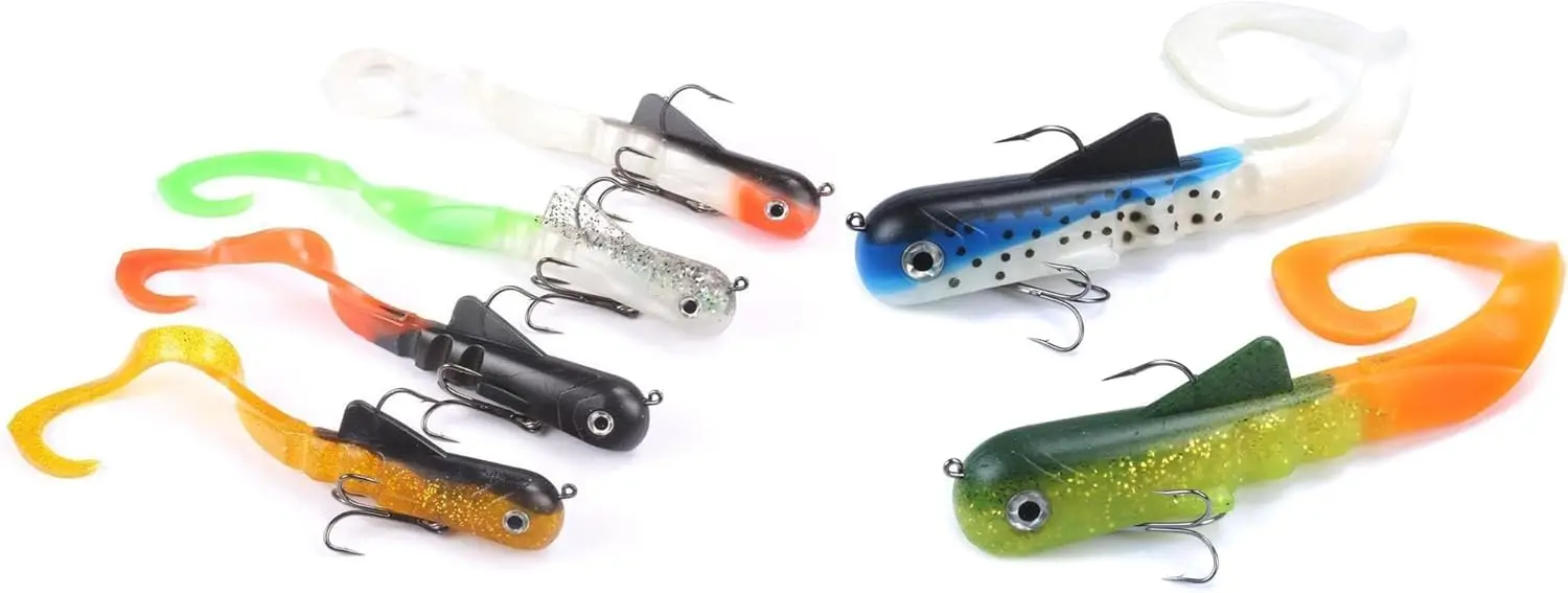 6pcs/lot Pike Musky Dawg Fishing Soft Bait Lure Zabder Freshwater Shad Bull Coarse Bulldog Fishing Tackle Leurre Souple