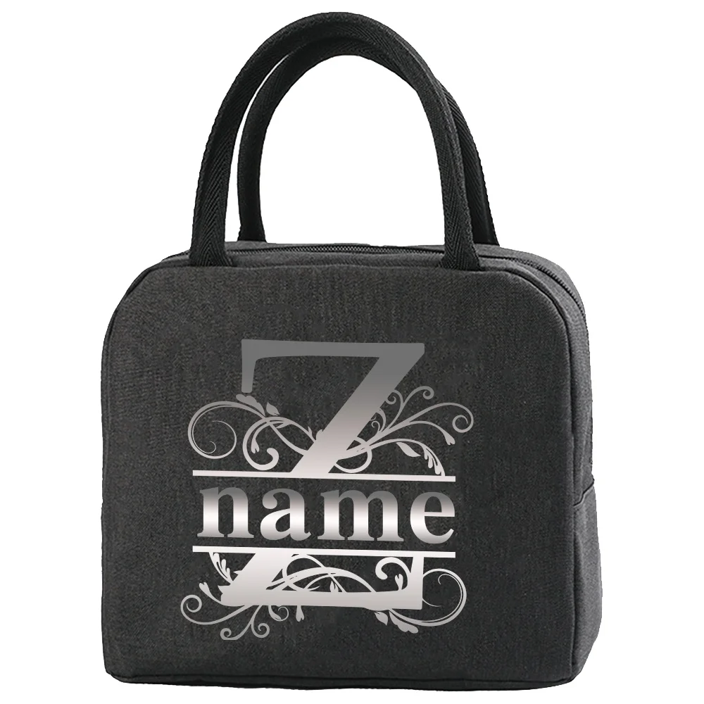 Personalized Customized Name Portable Lunch Bag Office Bento Pouch Picnic Food Pouch  Multifunctional School Lunch Box Bags