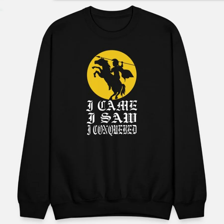 

I Came I Saw I Conquered Roman Legion Sweatshirts 100% Cotton Comfortable Casual Mens Pullover Hoodie Fashion Streetwear