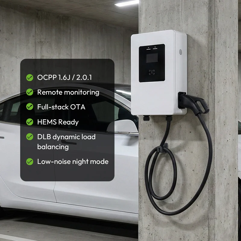 EVEGO Professional Factory Custom OEM/ODM Cable EVSE 14kW CE Certified Level 2 American Standard CCS1 Home DC Fast EV Charger