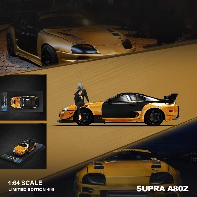 

Time Micro/TPC 1:64 Supra A80Z Golden flower Alloy Diecast Model Car,Alloy Car Model For Collection & Display& Gift