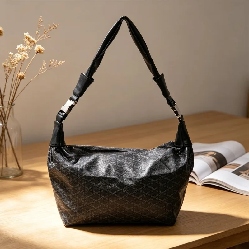 

2026 New Fashion Men Crossbody Bags Large Capacity Tote Bag Men Casual Plaid Printed Crossbody Hobos for Men Shoulder Bags