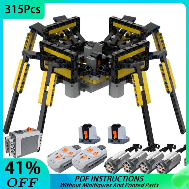 MOC Tarantula Spider Model Building Blocks Infrared Remote Control DIY Technology Educational Bricks Children Toy Christmas Gift