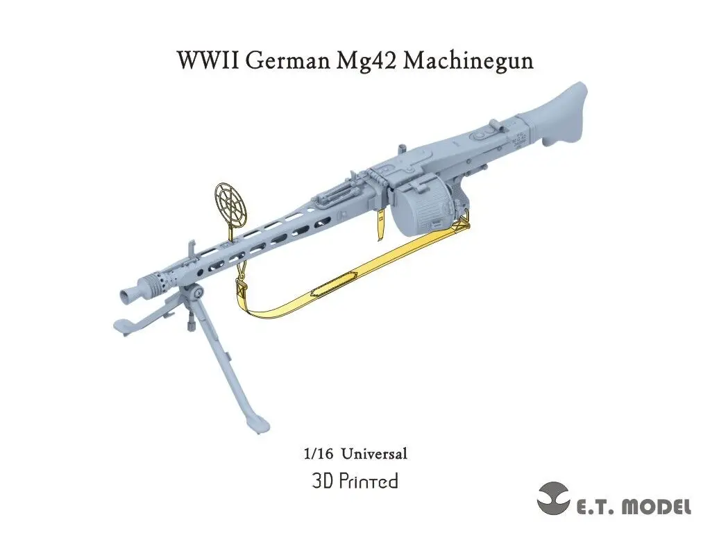 ETmodel 1:16 P16-003 WWII German Mg42 Machinegun(3D Printed)