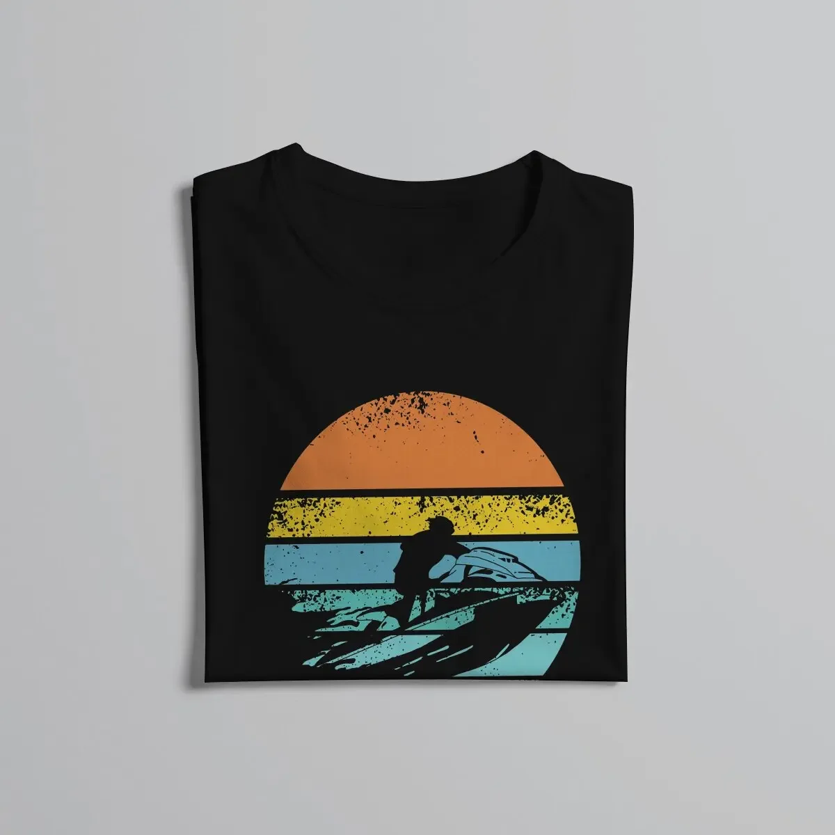 Wassersport Jet Ski Retro T-Shirt Grafik Männer Tops Vintage Homme Sommerkleid ung Faser Harajuku Polyester T-Shirt