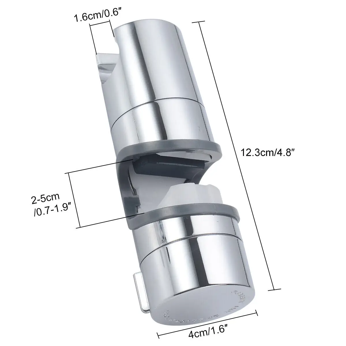 Universal Shower Head Holder Adjustable 20~25 mm Chrome Shower Rail Holder Riser Bathroom Accessories Shower Mounting Bracket - view 4