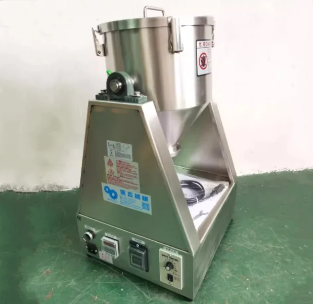 10L Stainless Steel Drum Mixer for Food & Additives High Productivity 220V Granular/Dry Powder Processing