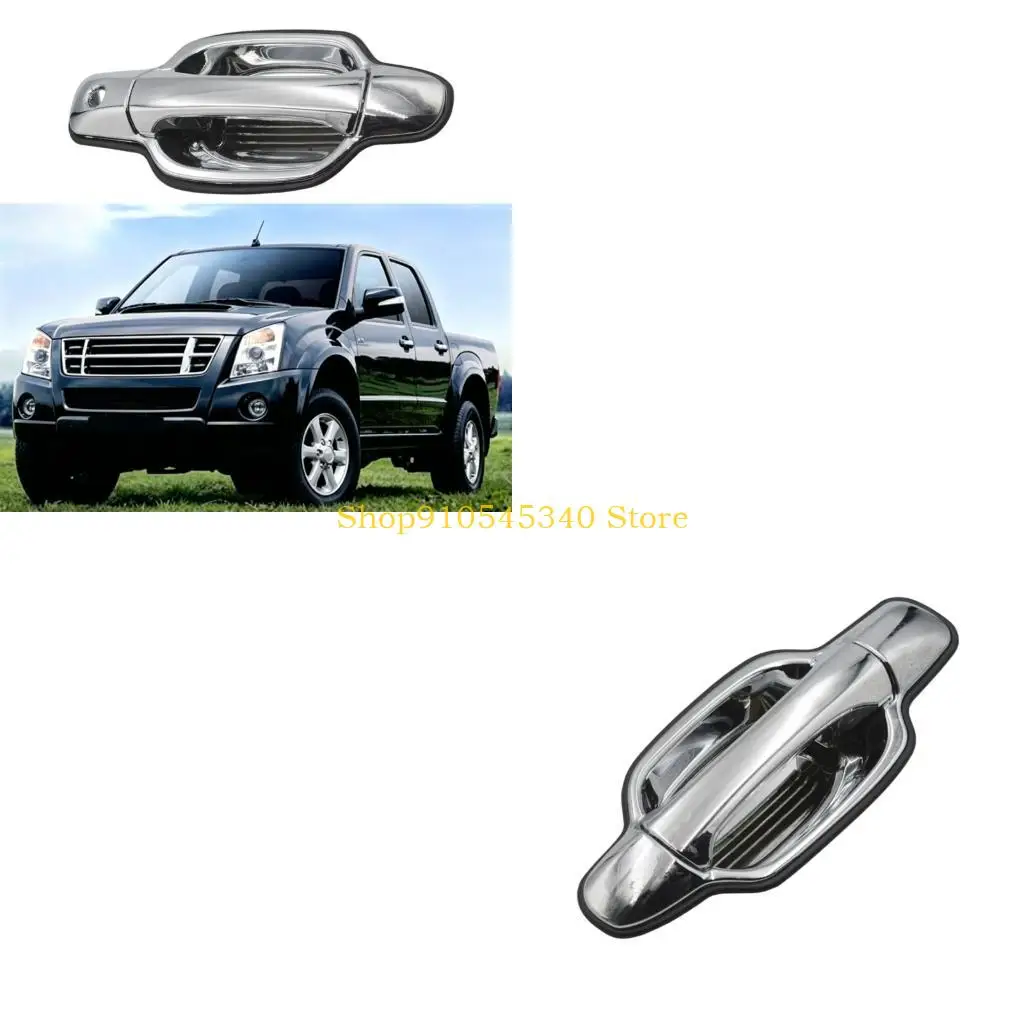 U2JA Silver Finish Exterior Handle Part for 2002-2013 Pickups, ABS Door Pull for Worn Door Access Repair Service Tasks
