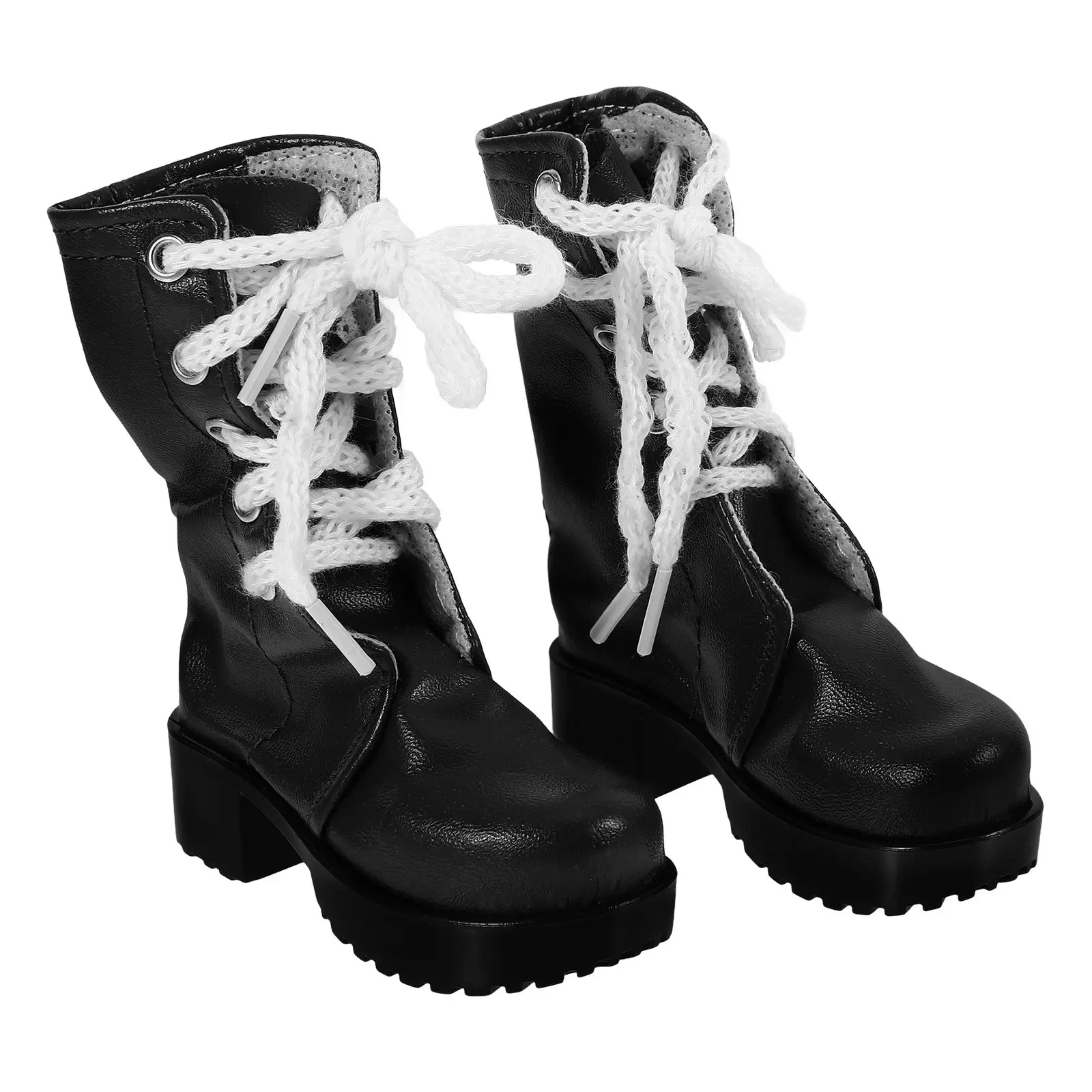 

1Pair Stylish Miniature Boots for High Quality PU Material Tear Resistant Creative Craft Accessory