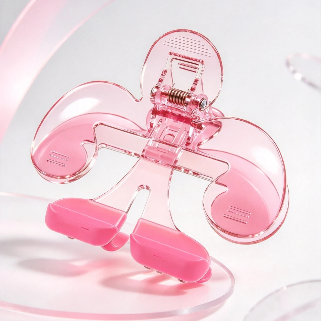 Transparent Non-slip Page Holder,2-in-1 Reading Stand & Page Clip,12° Capped Book Clip ,Non-slip, Portable，transparent material