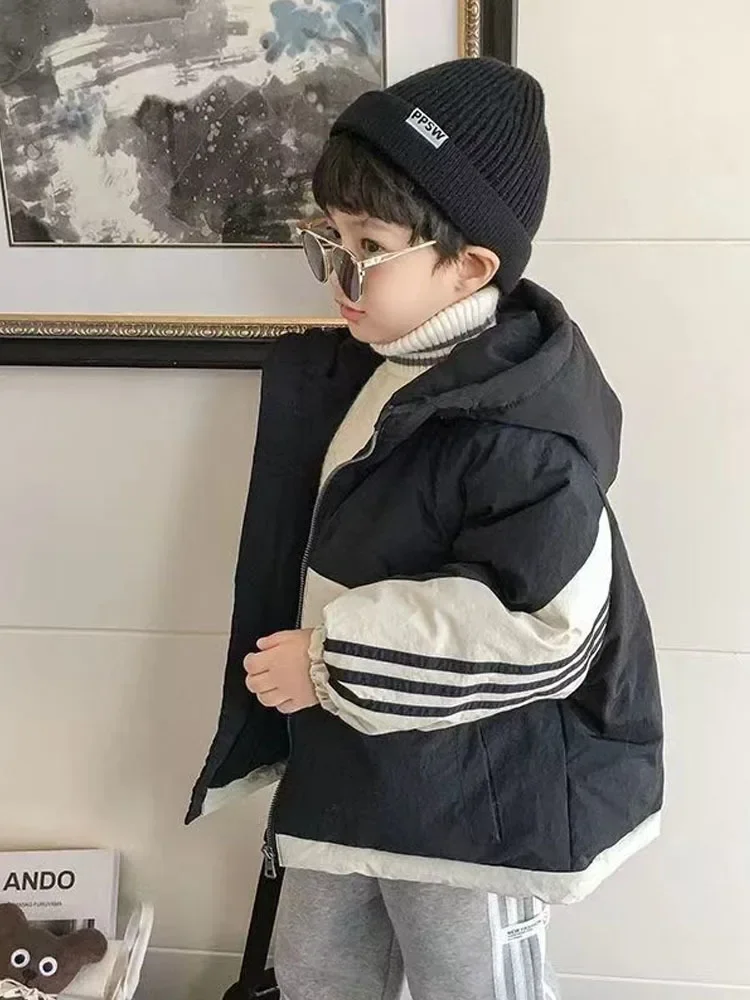 Boys' Cotton Coat Baby's Winter Clothes, Children's Clothes Outerwear Children's Coat Winter Overalls For Children Child Jacket