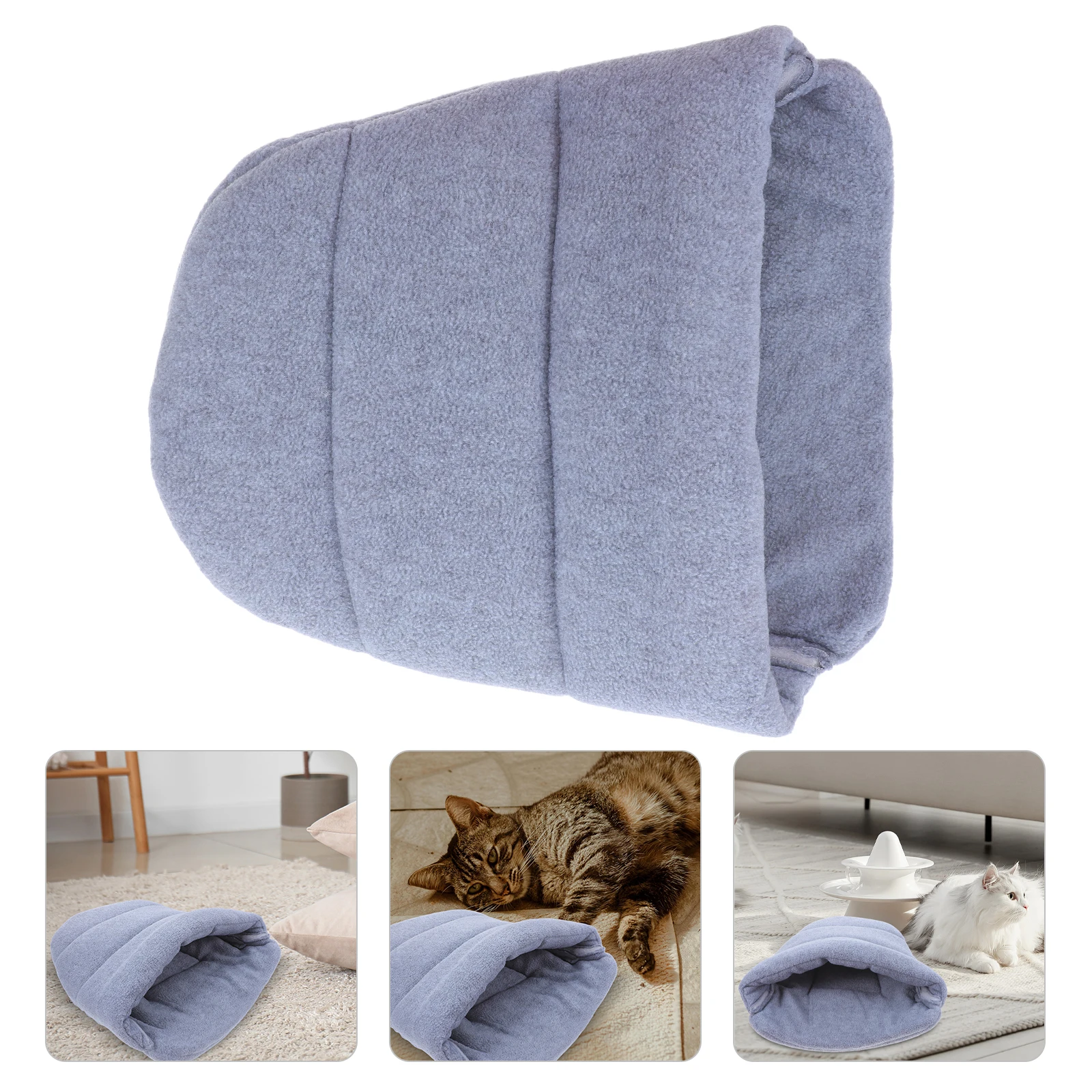 Pet Bed Nest For Small Dogs Cats Cozy Warm Sleeping Bag Cave Style Washable Winter Dog Cat Bed Durable Hideaway