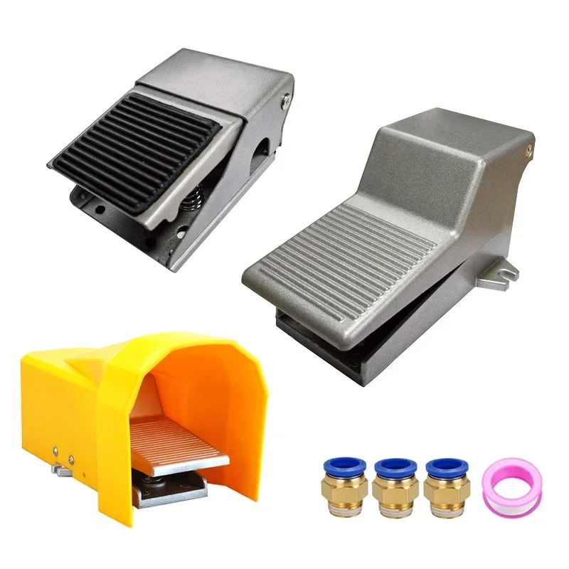 HLH FV320 FV420 4F210-08GL With Lock Cylinder Control Switch 2 Position 5 Way Air Pneumatic Foot Pedal Reversing Valve