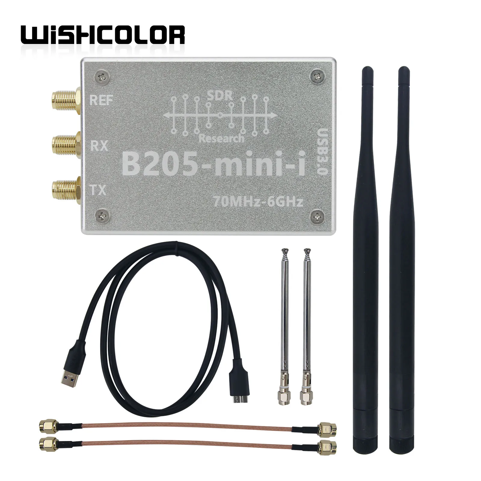 USRP B205-mini-i SDR Software Defined Radio RF Development Board 50MHz-6GHz Supports Compatible with Opensource UHD