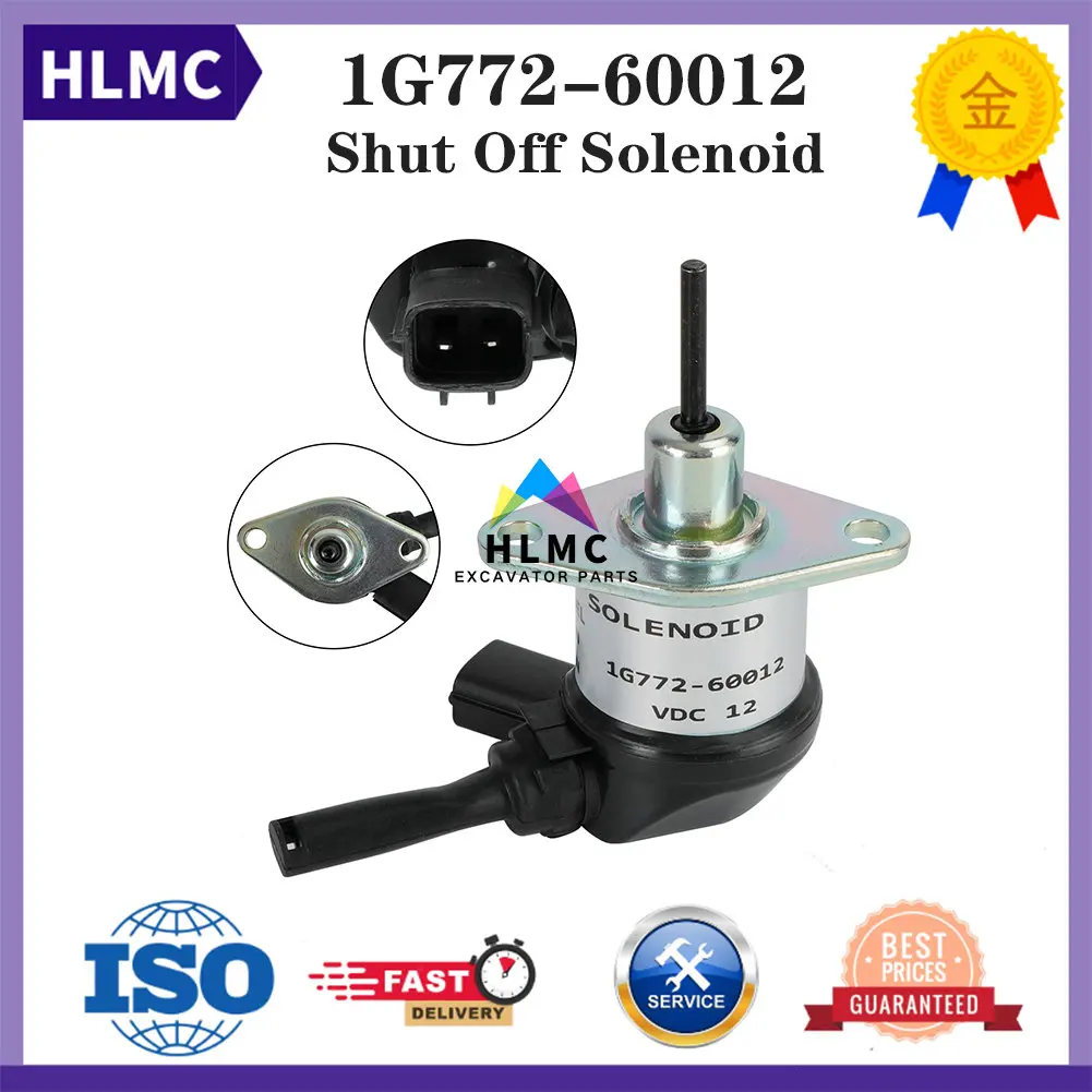 

V3300 Tractor M5040 M6040 M7040 Fuel Stop Solenoid 12V Shut Off Solenoid 1G772-60012 1G772-60014 1G772-60010