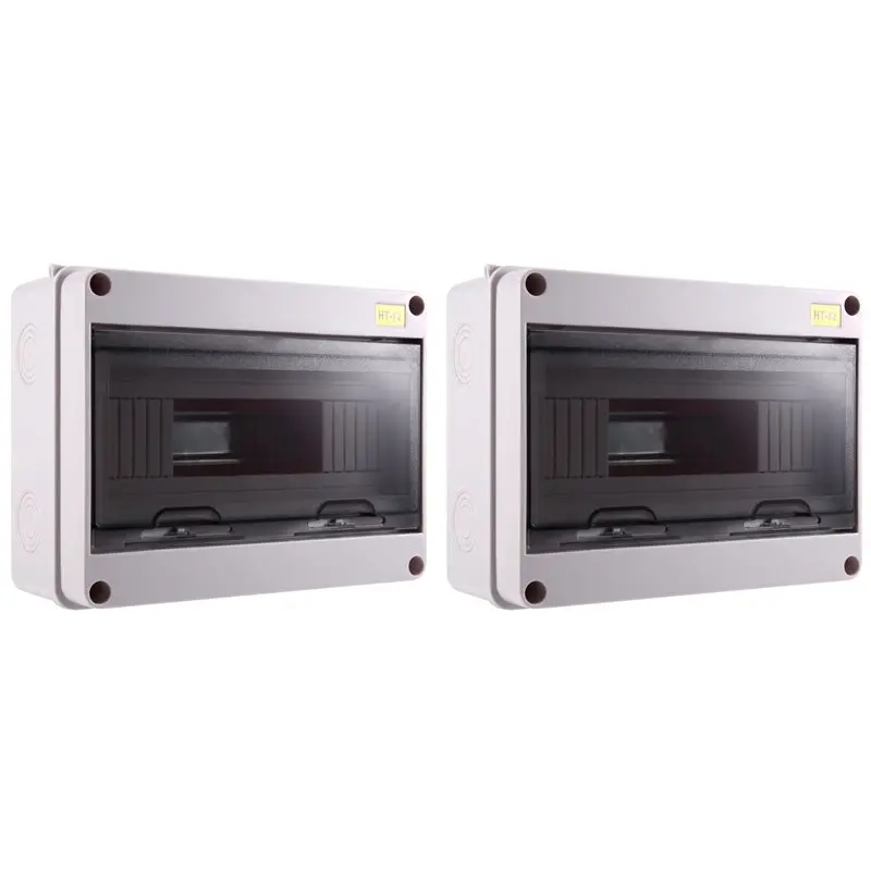 2x-scatola-di-protezione-e-distribuzione-per-interruttori-automatici-mcb-ip65-ht-12-vie-contenitore-per-binario-din-in-abs-per-elettronica-di-potenza-a68e
