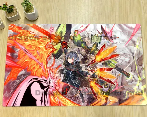 YuGiOh Sky Striker Ace - Raye Playmat 육군 TCG CCG 매트 트레이딩 카드 게임 결투 매트 고무 마우스 패드 무료 가방 강화