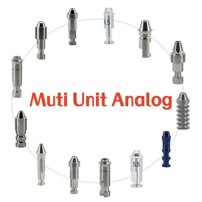 10PCS Dental Multi Unit Analog for Osstem/Dentium/Megagen/Straumann/NeoBiotech/Nobel Biocare/Zimmer/MIS/Adin Dentistry Tool