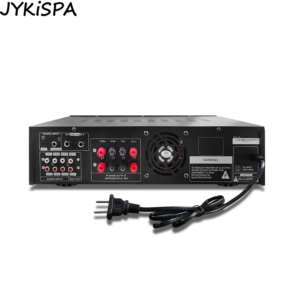 Home Hifi Versterker 5.0 Draadloze Bluetooth Versterkers Usb Afstandsbediening Mic Ingang Audio Geluidssysteem Voor Karaoke Party Theatre