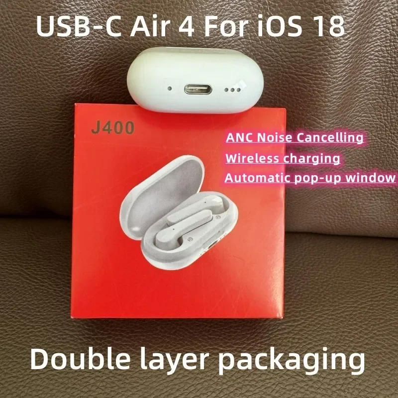 2024 New Air 4 ANC Noise Cancelling Wireless Charging Sport Headset With Original Packaging For ios18 USBC Interface