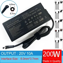 20V 10A 200W Laptop AC Adapter Charger for ASUS ROG Strix G15 G513QE G533QS G513 G513IC G513RC G513IE G513IH G513QC