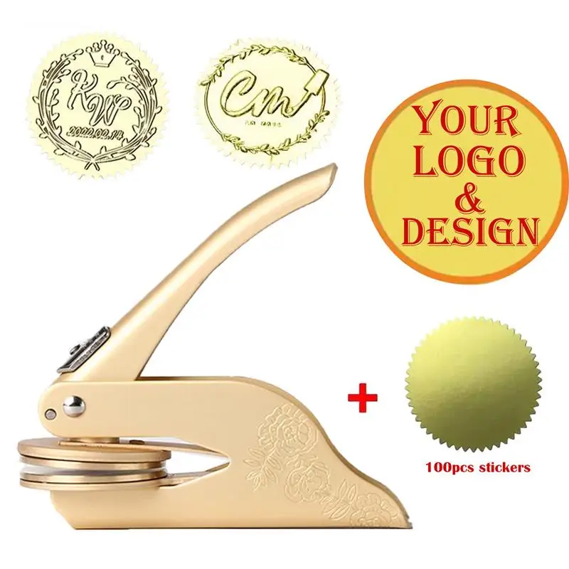 Custom Embosser Stamp the library embosser Personalized Book Embosser custom logo Envelope Party Invitation Embossing Stamps DIY