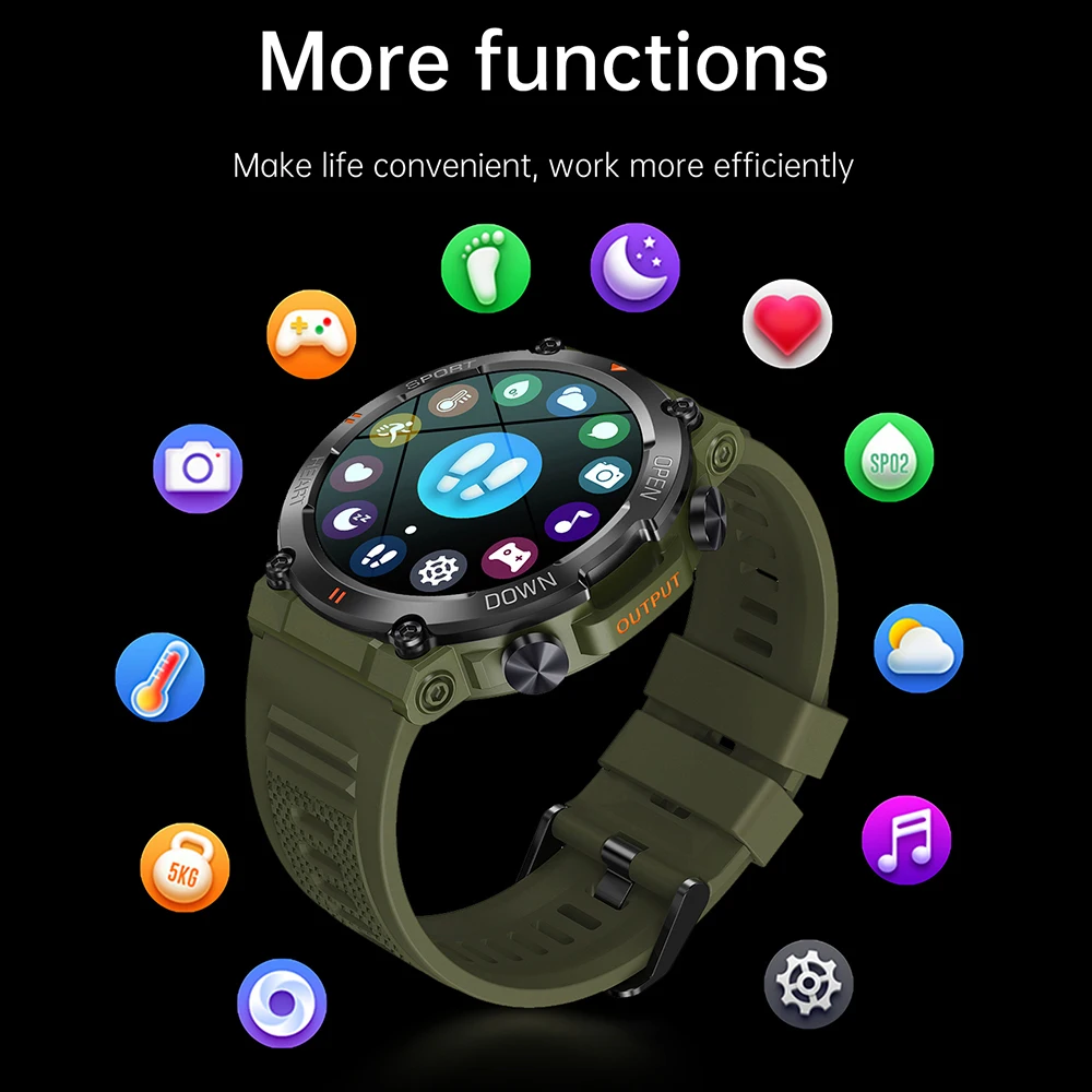 K56 Pro Smart Uhr für Männer Frauen Outdoor Sport Smartwatch Frauen Bluetooth Anruf Armbanduhr Fitness Armband Gesundheit Monitor Uhr