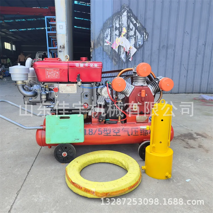 Convenient Fence Pillar Piling Machine Fence Piling Hammer River Embankment Flood Relief Four Stroke Pile Planting Machine