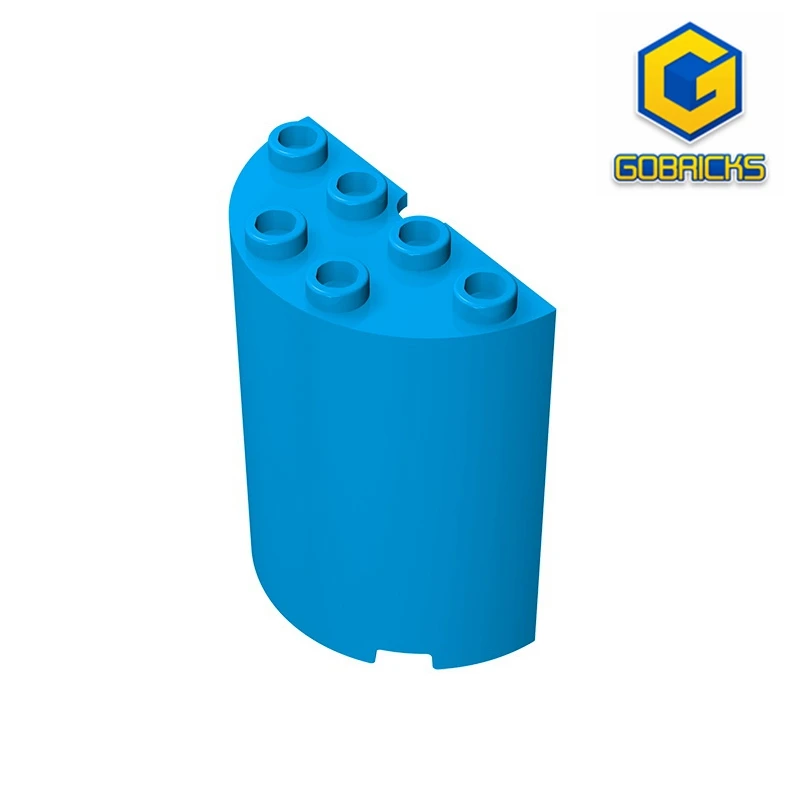 Gobricks GDS-1134 Cylinder Half 2 x 4 x 4 compatible with lego 20430 6259 6218 pieces of children's DIY