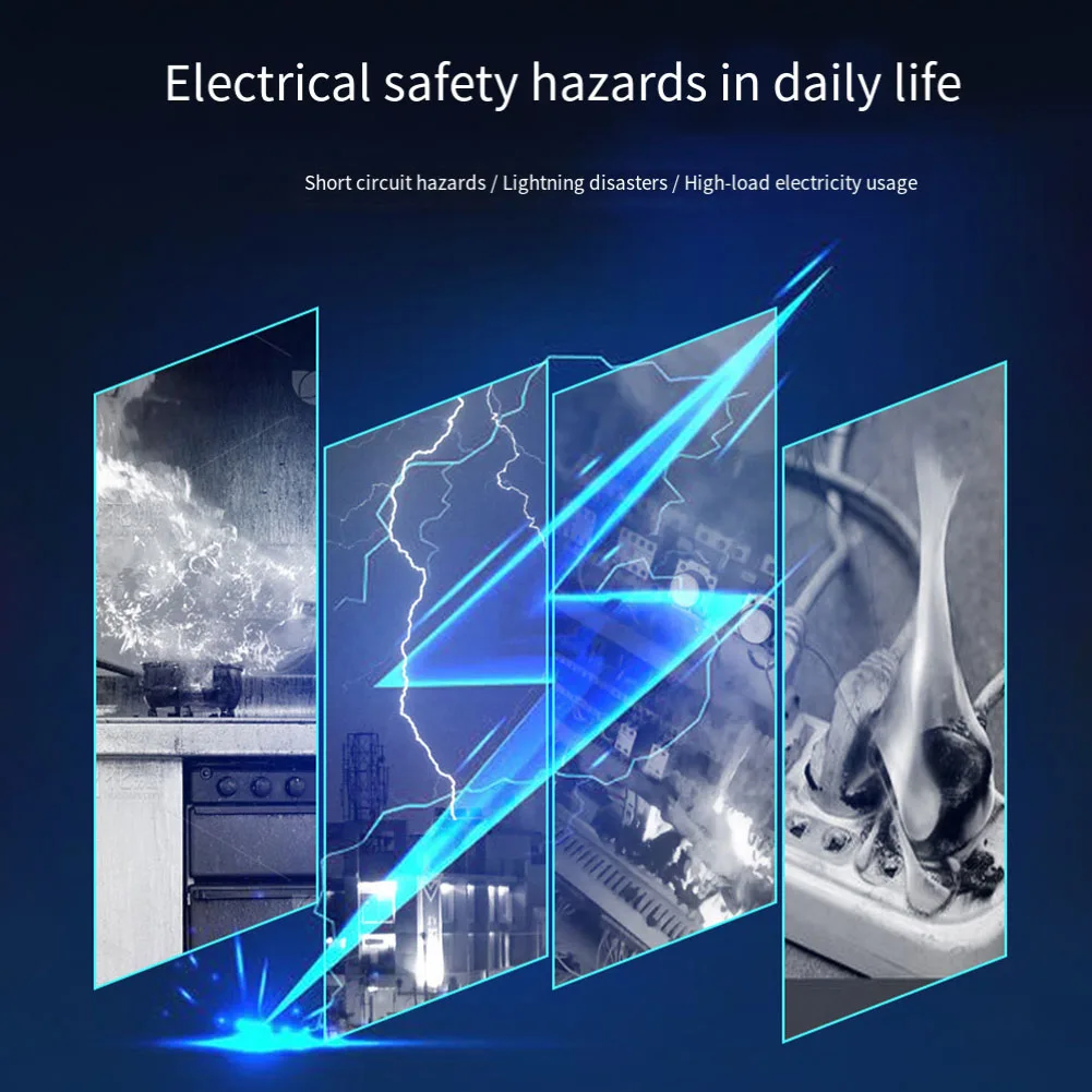 High Resistance Flame Retardant Automatic Fused Switch 81.2*70.5*35.5mm Leakage Protector User-Friendly Operation