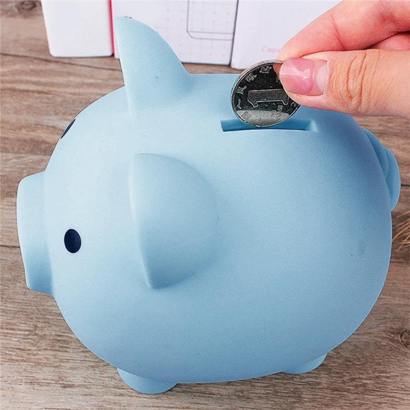BAAG-Piggy Bank, banque d'argent incassable, banque de pièces pour garçons et filles, mes premiers cadeaux pour anniversaire, noël, réception-cadeau pour bébé-D Dur