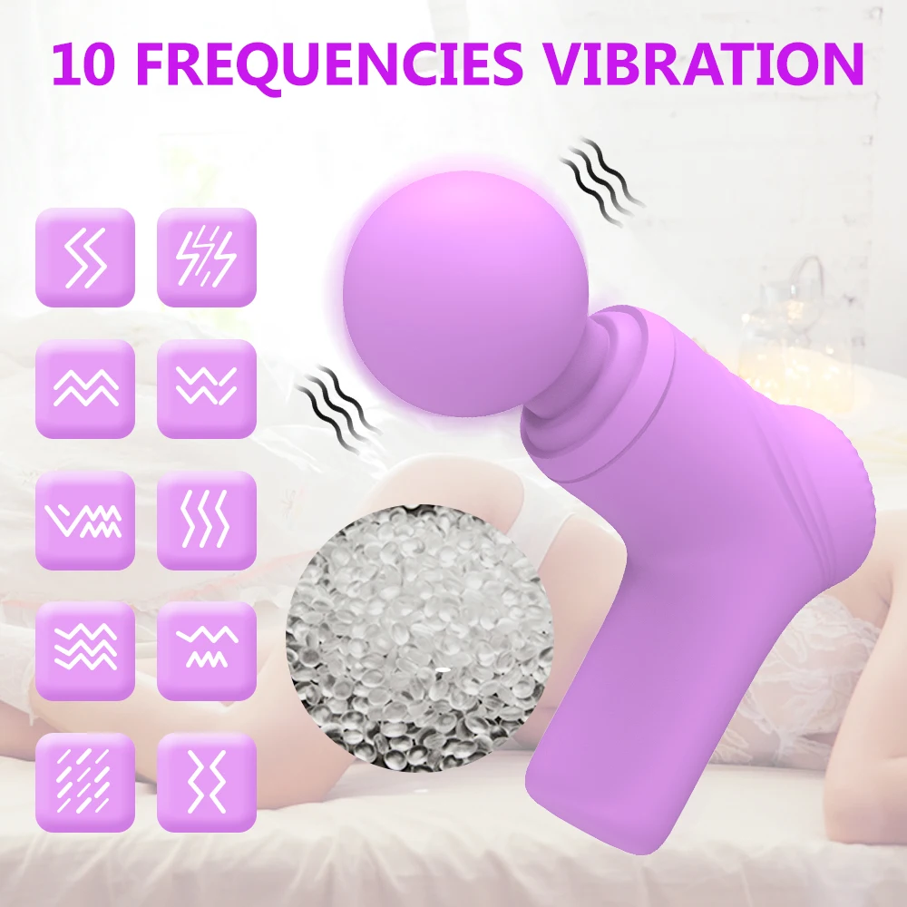 High Frequency Massage Gun Mini Vibrator Muscle Relax Body Relaxation Electric Massager Neck Back Foot Leg Shoulder Pistol