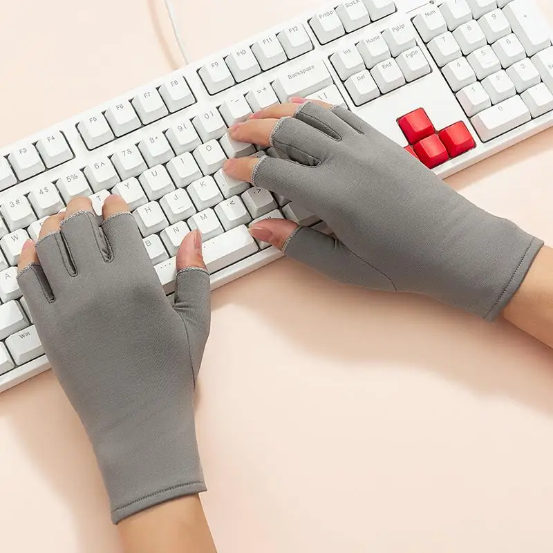 

Утепленные перчатки для вождения с флисовой подкладкой, зимние теплые перчатки для езды на велосипеде, ветрозащитные перчатки с двумя пальцами