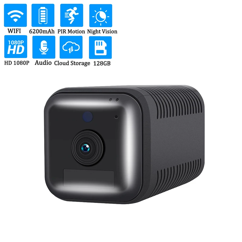 ESCAM G18 Full HD 1080P WiFi IP Camera Rechargeable Battery PIR Alarm Night Vision Two Way Audio Security Surveillance Cameras